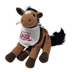 Vintage 2003 L.A. County Fair Horse Stuffed Animal 7" It's All Greek to Me Toy